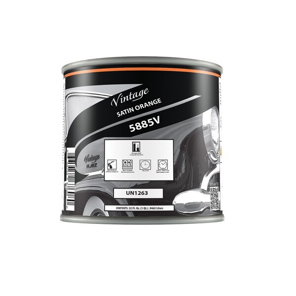 Vintage Flatz 2.8 VOC ORGANIC ORANGE SATIN PAINT Quart CP5885-4 - main